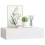 Estante con cajón de pared MDF blanco 40x23,5x10 cm en Estanterías | Comprar online en Foru.es