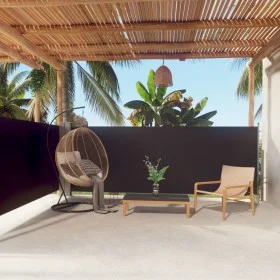 Black retractable side awning 140x600 cm by vidaXL, Umbrellas - Ref: Foro24-317988, Price: 89,13 €, Discount: %