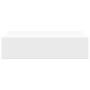 Estante con cajón de pared MDF blanco 40x23,5x10 cm en Estanterías | Comprar online en Foru.es