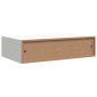 Estante con cajón de pared MDF blanco 40x23,5x10 cm en Estanterías | Comprar online en Foru.es