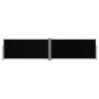 Toldo lateral retráctil negro 140x600 cm de vidaXL, Sombrillas - Ref: Foro24-317988, Precio: 93,04 €, Descuento: %