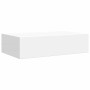 Estantes de pared con cajón 2 uds MDF blanco 40x23,5x10 cm en Estanterías | Comprar online en Foru.es