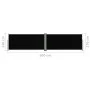 Toldo lateral retráctil negro 140x600 cm de vidaXL, Sombrillas - Ref: Foro24-317988, Precio: 89,13 €, Descuento: %