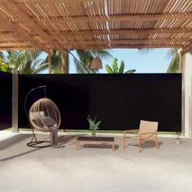 Toldo lateral retráctil negro 220x1000 cm de vidaXL, Sombrillas - Ref: Foro24-318048, Precio: 146,87 €, Descuento: %