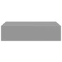 Estante con cajón de pared MDF gris 40x23,5x10 cm en Estanterías | Comprar online en Foru.es