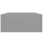 Estante con cajón de pared MDF gris 40x23,5x10 cm en Estanterías | Comprar online en Foru.es