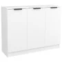 Aparador de madera contrachapada blanco 90,5x30x70 cm de vidaXL, Aparadores - Ref: Foro24-811187, Precio: 97,50 €, Descuento: %