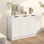 Aparador de madera contrachapada blanco 90,5x30x70 cm de vidaXL, Aparadores - Ref: Foro24-811187, Precio: 97,50 €, Descuento: %