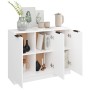 Aparador de madera contrachapada blanco 90,5x30x70 cm de vidaXL, Aparadores - Ref: Foro24-811187, Precio: 95,29 €, Descuento: %