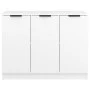 Aparador de madera contrachapada blanco 90,5x30x70 cm de vidaXL, Aparadores - Ref: Foro24-811187, Precio: 97,50 €, Descuento: %
