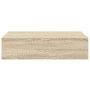 Estante con cajón de pared MDF roble 40x23,5x10 cm en Estanterías | Comprar online en Foru.es