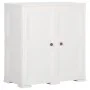 Armario de plástico diseño madera blanco angora 79x43x85,5 cm de vidaXL, Taquillas y armarios de almacenamiento - Ref: Foro24...