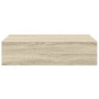 Estantes de pared con cajón 2 uds MDF roble 40x23,5x10 cm en Estanterías | Comprar online en Foru.es