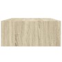Estantes de pared con cajón 2 uds MDF roble 40x23,5x10 cm en Estanterías | Comprar online en Foru.es
