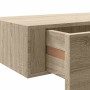 Estantes de pared con cajón 2 uds MDF roble 40x23,5x10 cm en Estanterías | Comprar online en Foru.es