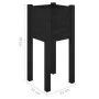 Jardinera de madera maciza de pino negro 31x31x70 cm de vidaXL, Maceteros y jardineras - Ref: Foro24-810787, Precio: 24,61 €,...