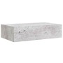 Estante de pared con cajón MDF gris hormigón 40x23,5x10 cm en Estanterías | Comprar online en Foru.es