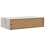 Estante de pared con cajón MDF gris hormigón 40x23,5x10 cm en Estanterías | Comprar online en Foru.es