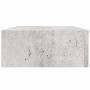 Estante de pared con cajón 2 uds MDF gris hormigón 40x23,5x10cm en Estanterías | Comprar online en Foru.es