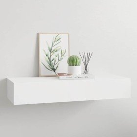 Estante con cajón de pared MDF blanco 60x23,5x10 cm en Estanterías | Comprar online en Foru.es