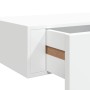 Estante con cajón de pared MDF blanco 60x23,5x10 cm en Estanterías | Comprar online en Foru.es