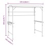 Cenador con tejado gris antracita 220x110x200 cm de vidaXL, Carpas y cenadores - Ref: Foro24-318533, Precio: 221,26 €, Descue...