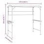 Cenador con tejado gris antracita 220x110x200 cm de vidaXL, Carpas y cenadores - Ref: Foro24-318533, Precio: 222,46 €, Descue...