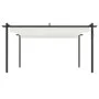 Cenador de jardín con techo retráctil color crema 4x3 m de vidaXL, Carpas y cenadores - Ref: Foro24-318537, Precio: 509,58 €,...