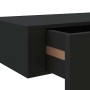 Estantes de pared con cajón 2 uds MDF negro 60x23,5x10 cm en Estanterías | Comprar online en Foru.es