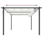 Cenador de jardín con techo retráctil color crema 4x3 m de vidaXL, Carpas y cenadores - Ref: Foro24-318537, Precio: 509,58 €,...