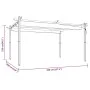 Cenador de jardín con techo retráctil color crema 4x3 m de vidaXL, Carpas y cenadores - Ref: Foro24-318537, Precio: 509,58 €,...