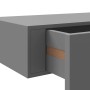 Estante con cajón de pared MDF gris 60x23,5x10 cm en Estanterías | Comprar online en Foru.es