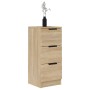Aparadores 2 uds madera contrachapada roble Sonoma 30x30x70 cm de vidaXL, Aparadores - Ref: Foro24-811158, Precio: 93,81 €, D...