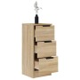 Aparadores 2 uds madera contrachapada roble Sonoma 30x30x70 cm de vidaXL, Aparadores - Ref: Foro24-811158, Precio: 93,81 €, D...