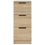 Aparadores 2 uds madera contrachapada roble Sonoma 30x30x70 cm de vidaXL, Aparadores - Ref: Foro24-811158, Precio: 93,81 €, D...