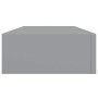 Estantes de pared con cajón 2 uds MDF gris 60x23,5x10 cm en Estanterías | Comprar online en Foru.es