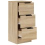 Aparadores 2 uds madera contrachapada roble Sonoma 30x30x70 cm de vidaXL, Aparadores - Ref: Foro24-811158, Precio: 93,81 €, D...