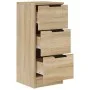 Aparadores 2 uds madera contrachapada roble Sonoma 30x30x70 cm de vidaXL, Aparadores - Ref: Foro24-811158, Precio: 92,41 €, D...