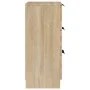 Aparadores 2 uds madera contrachapada roble Sonoma 30x30x70 cm de vidaXL, Aparadores - Ref: Foro24-811158, Precio: 92,41 €, D...