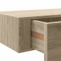 Estantes de pared con cajón 2 uds MDF roble 60x23,5x10 cm en Estanterías | Comprar online en Foru.es