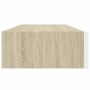 Estante de pared con cajón de MDF (roble y blanco, 60 x 23,5 x 10 cm) en Estanterías | Comprar online en Foru.es