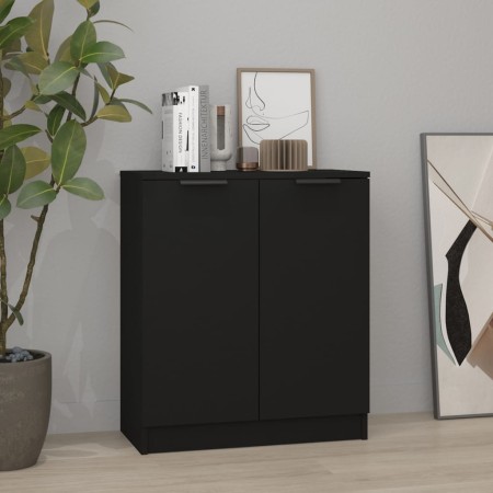 Aparador de madera contrachapada negro 60x30x70 cm de vidaXL, Aparadores - Ref: Foro24-811062, Precio: 67,84 €, Descuento: %