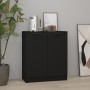 Aparador de madera contrachapada negro 60x30x70 cm de vidaXL, Aparadores - Ref: Foro24-811062, Precio: 67,84 €, Descuento: %