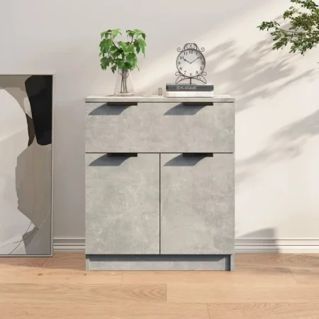 Aparador de madera contrachapada gris hormigón 60x30x70 cm de vidaXL, Aparadores - Ref: Foro24-811092, Precio: 59,40 €, Descu...