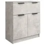 Aparador de madera contrachapada gris hormigón 60x30x70 cm de vidaXL, Aparadores - Ref: Foro24-811092, Precio: 59,40 €, Descu...