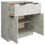 Aparador de madera contrachapada gris hormigón 60x30x70 cm de vidaXL, Aparadores - Ref: Foro24-811092, Precio: 59,40 €, Descu...