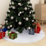 Falda para árbol de Navidad blanca de 122 cm de piel sintética en Decoración Festiva y Estacional | Comprar online en Foru.es