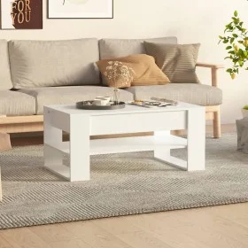 Mesa de centro madera contrachapada blanco 102x55x42 cm de vidaXL, Mesas de centro - Ref: Foro24-810899, Precio: 68,62 €, Des...