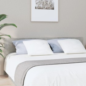 Cabecero de cama madera contrachapada gris 200x1,5x80 cm de vidaXL, Cabeceros y pies de cama - Ref: Foro24-811047, Precio: 62...