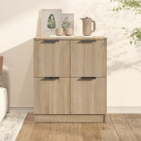 Aparador de madera contrachapada color roble Sonoma 60x30x70 cm de vidaXL, Aparadores - Ref: Foro24-811100, Precio: 68,44 €, ...